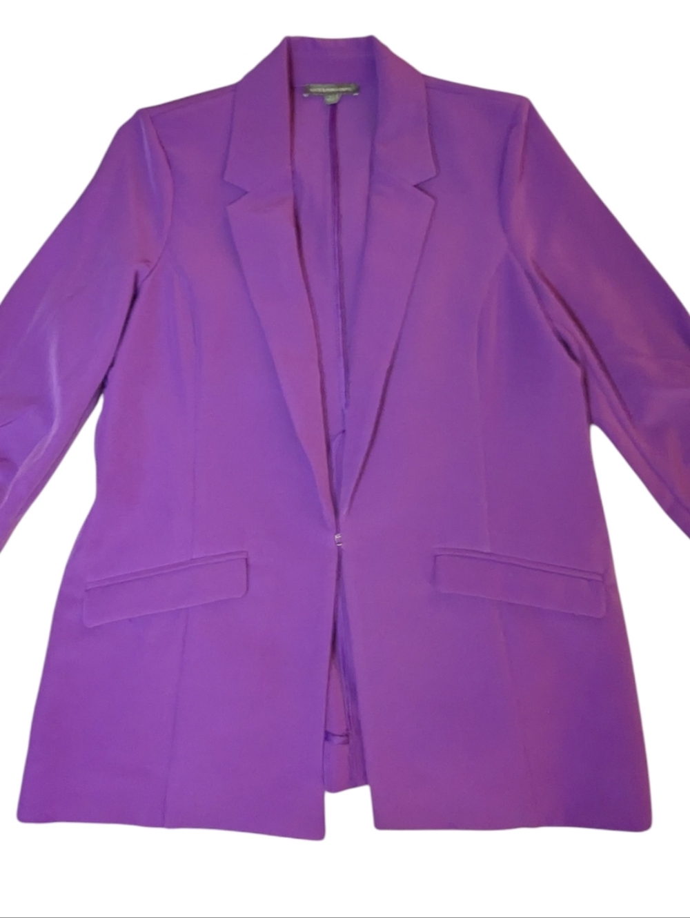 Kate & Mallory Vibrant Purple Longline Blazer Wedding Business Casual Work Style